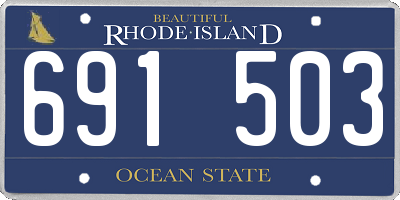 RI license plate 691503