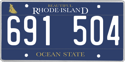 RI license plate 691504