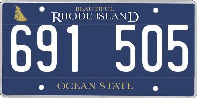 RI license plate 691505