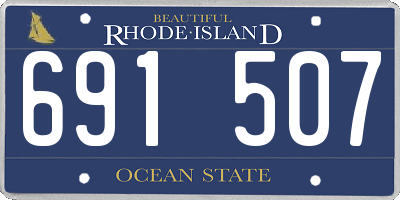 RI license plate 691507