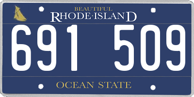 RI license plate 691509