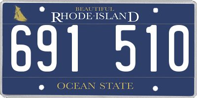 RI license plate 691510