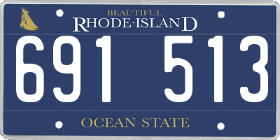 RI license plate 691513