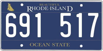 RI license plate 691517