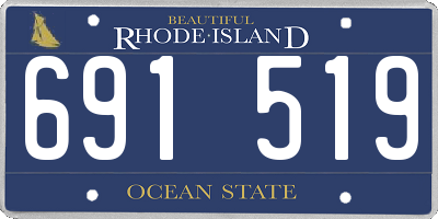 RI license plate 691519