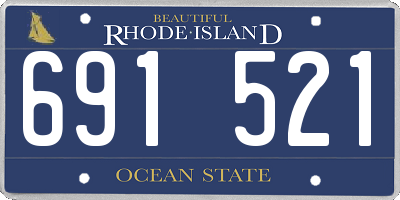 RI license plate 691521