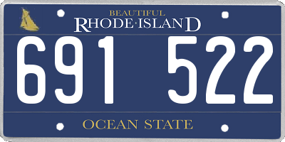 RI license plate 691522