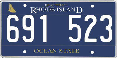 RI license plate 691523