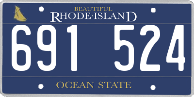 RI license plate 691524