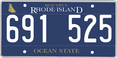 RI license plate 691525