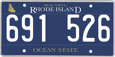 RI license plate 691526