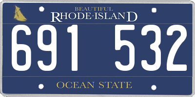 RI license plate 691532