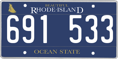 RI license plate 691533