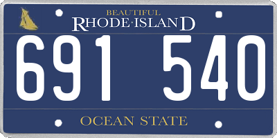 RI license plate 691540