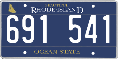 RI license plate 691541