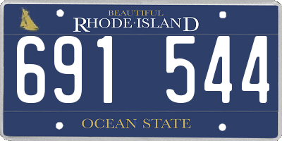 RI license plate 691544