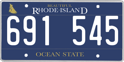 RI license plate 691545