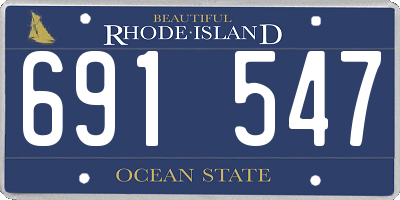 RI license plate 691547