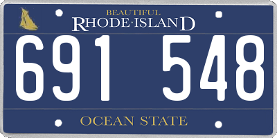 RI license plate 691548