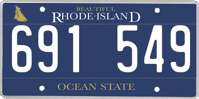 RI license plate 691549