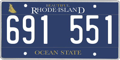 RI license plate 691551
