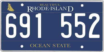 RI license plate 691552