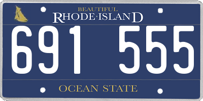 RI license plate 691555