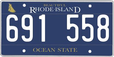 RI license plate 691558
