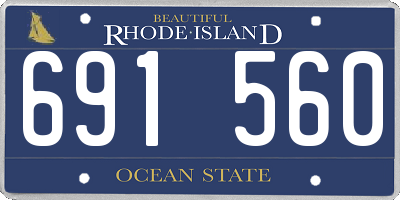 RI license plate 691560