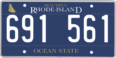 RI license plate 691561