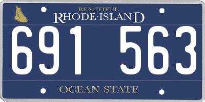 RI license plate 691563