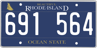 RI license plate 691564