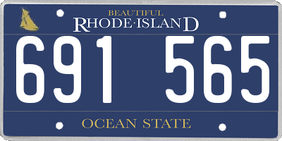 RI license plate 691565