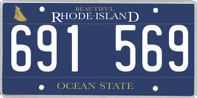 RI license plate 691569