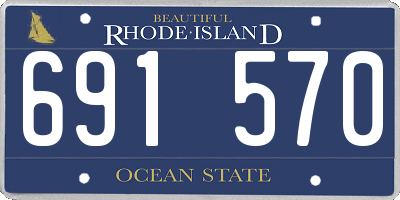 RI license plate 691570