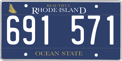 RI license plate 691571