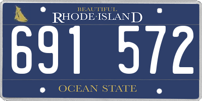 RI license plate 691572