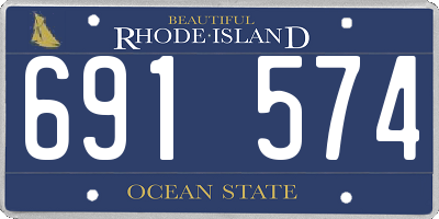 RI license plate 691574