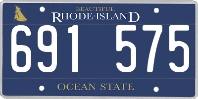 RI license plate 691575