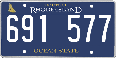 RI license plate 691577