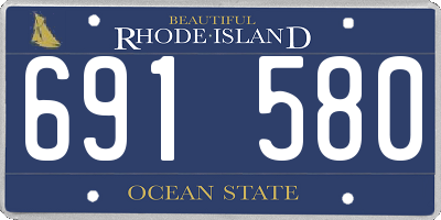 RI license plate 691580