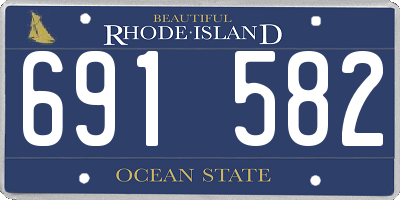 RI license plate 691582