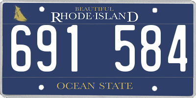 RI license plate 691584