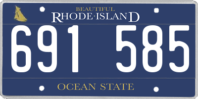 RI license plate 691585