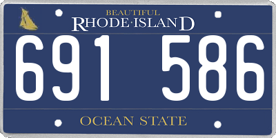 RI license plate 691586