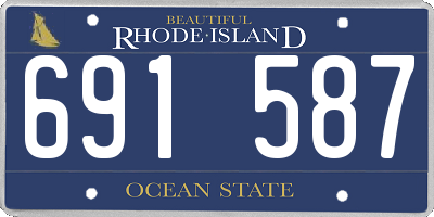 RI license plate 691587