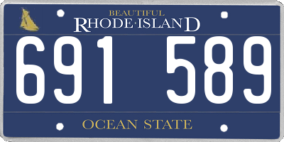 RI license plate 691589