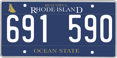 RI license plate 691590