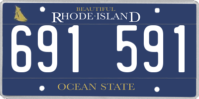RI license plate 691591