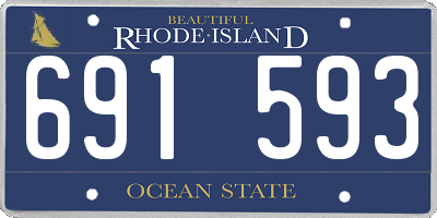 RI license plate 691593